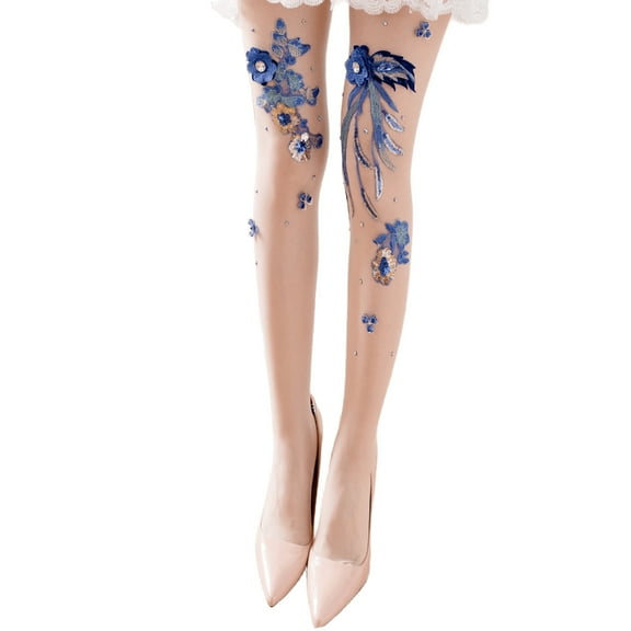 Women‘s Sheer Tights Patterned Pantyhose High Waist Pantyhose Silk Stockings