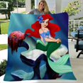 thumbnail image 3 of Ariel Princess Throw Blanket Unique Blanket Bedding Lightweight for Birthday Gift,51x59inch/130x150cm, 3 of 10