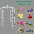 thumbnail image 6 of Metal Garden Arch Iron Garden Arbors Gazebo Diameter 81.3” x 114.2” High Birdcage Shape Iron Pergola Pavilion For Outdoor Wedding Ceremony Party Garden Events Lawn Backyard Decor, 6 of 8