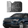 thumbnail image 4 of Fuzoiu A Web With A Spider Print Car Windshield Sun Shade,Block Uv Rays Sunshade,Foldable Front Window Sun Visor Protector for Car,SUV,Truck-Keep Vehicle Cool-A Web With A Spider, 4 of 8