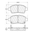 thumbnail image 2 of Centric Parts Disc Brake Pad P/N:103.08220, 2 of 4
