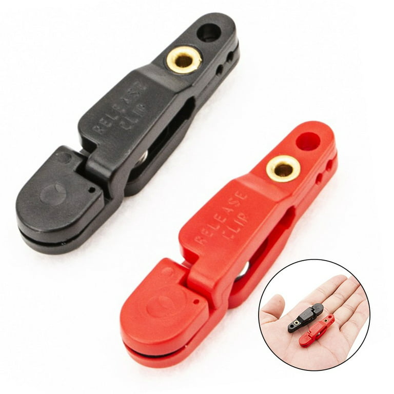 7Pcs Black Line Clip Snap Weight Release Clip for Offshore Fishing