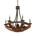 thumbnail image 3 of Meyda Tiffany 199065 Doyle 6 Light 34" Wide Taper Candle Style Chandelier - Bronze, 3 of 4
