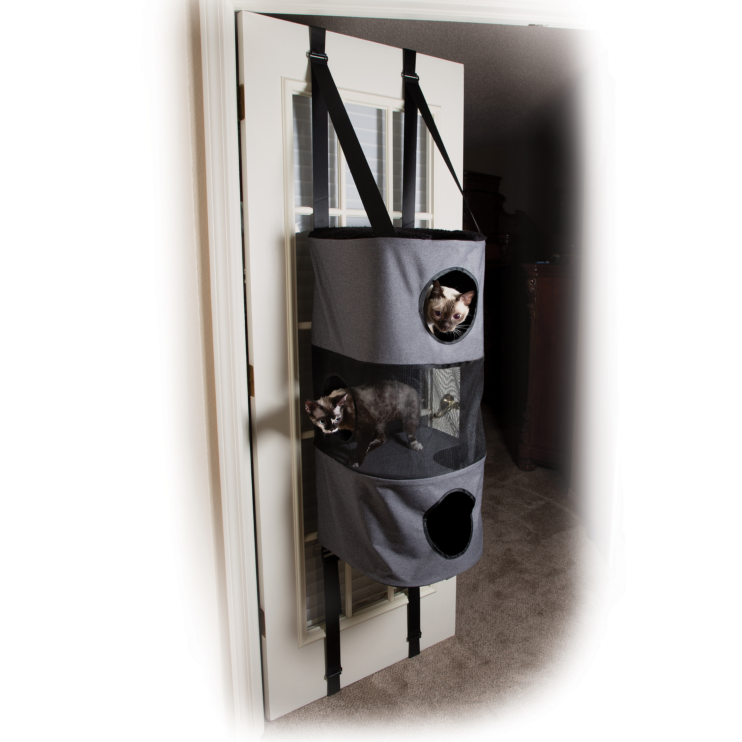 K H Pet Products Hangin Cat Condo Multi Story Classy Gray 3 Story K H Pet Products Hangin Cat Condo Multi Story Classy Gray 3 Story