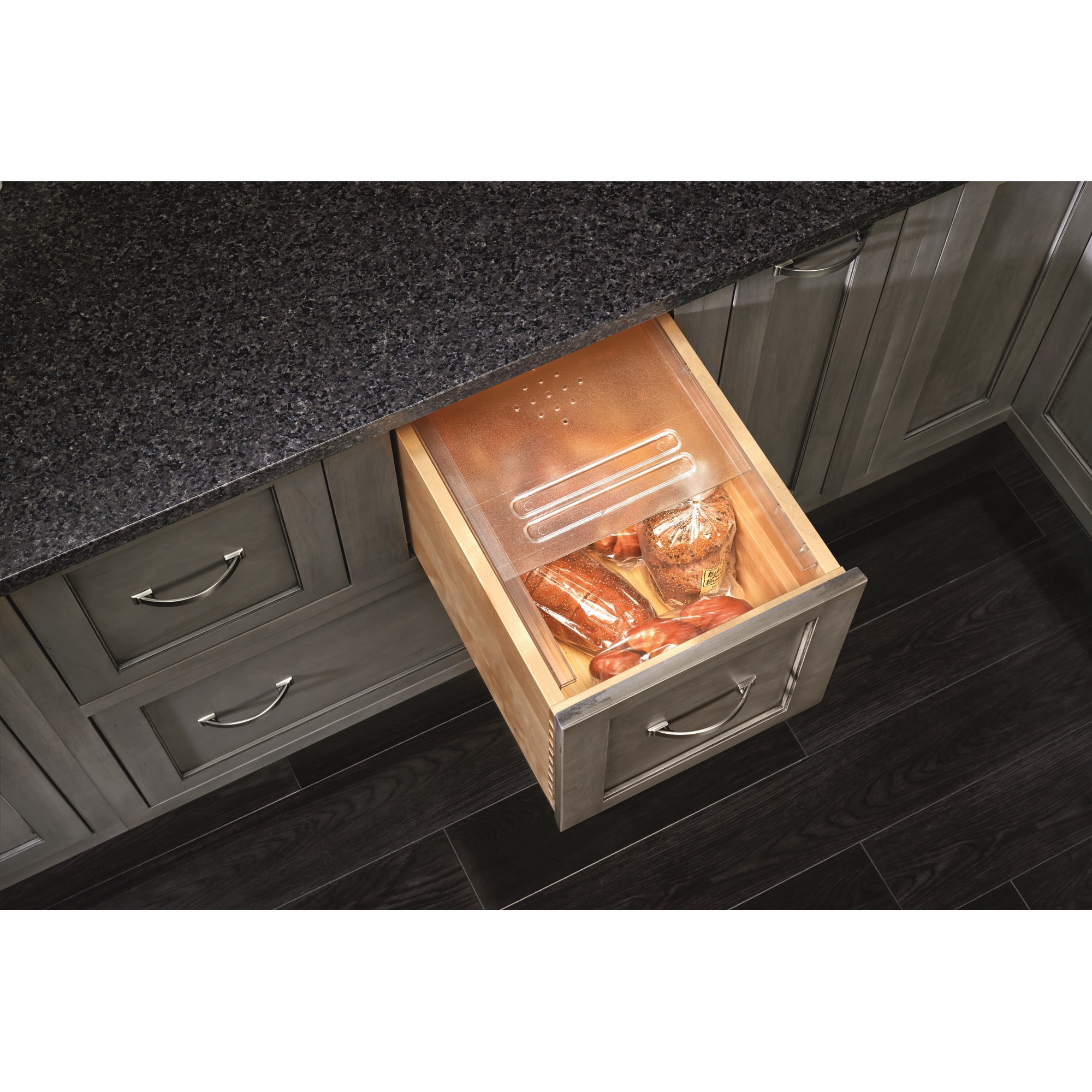 Rev-A-Shelf BDC-200-20 Small Kitchen Translucent Bread Drawer Cover (Cover  Only)