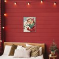 thumbnail image 3 of Stupell Industries Cottage Christmas Girl & Snowman Embrace Gray Framed Giclee Art, 16 x 20, by The Prints Vibe, 3 of 8