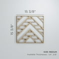 thumbnail image 3 of Ekena Millwork 15 3/8"W x 15 3/8"H x 1/4"T Medium Gilcrest Decorative Fretwork Wood Wall Panels, Alder, 3 of 18