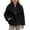 Black, variant on WOYY Big Girls Fuzzy Winter Warm Jacket Outerwear, Sizes 11-12