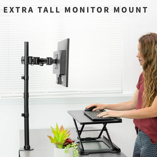 VIvo Single Monitor Extra Tall Desk Mount