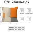 thumbnail image 2 of Orange And Grey Abstract Art Artwork Pillow Covers,Orange And Grey Abstract Art Artwork Throw Pillow Covers 24"×24" ,Living Room Sofa Couch Pillow Covers,Decorative Pillow Covers, 2 of 7