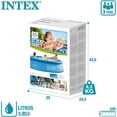 thumbnail image 5 of Intex 10ft Round Easy Set Above Ground Swimming Pool for Kids & Families, Inflatable Ring Outdoor Backyard Pool, Quick Setup Summer Water Fun Pool, 30in Deep (28120EH), 5 of 5