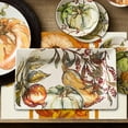 thumbnail image 2 of Pumpkins Thanksgiving Fall Maple Leaves Placemats Set of 4, 12x18 Inch Autumn Thanksgiving Indoor & Outdoor Table Mats for Holiday Party Kitchen Dining Room Decoration, 2 of 7