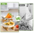 thumbnail image 4 of CHUANK 2 Tiers Ceramic Fruit Bowls Basket  Fruit Storage Basket for Kitchen Counter  Sliver, 4 of 10