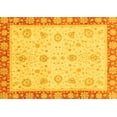 thumbnail image 1 of Ahgly Company Indoor Rectangle Abstract Yellow Modern Area Rugs, 7' x 10', 1 of 4