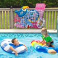thumbnail image 2 of Swimming Pool Storage Bag, Wind-Proof Pool Float Storage Net, Large Capacity Pools Side Fence Toy Holder, Weather-resistant Swimming Pools Toy Float Storages For Bathroom Backyard Water Park Balls, 2 of 9