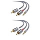 thumbnail image 2 of Seitruly RCA Cable de Audio Jack 3,5 a 2 RCA Cable 3,5mm Jack a 2RCA Splitter Cable para TV PC amplificadores DVD Cable de altavoz Type3 NO3, 2 of 5