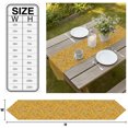 thumbnail image 3 of Yellow Classic Table Runner Linen Burlap Table Runner 72 Inches Long Boho Vintage Western Rustic Dresser Scarves for Kitchen Island Coffee Dining Room Party Wedding Banquet Holiday Decoration 18"x72", 3 of 8