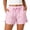 Pink, variant on Women's Gingham Shorts Cotton Summer Pajama Drawstring Y2K Plaid Shorts Cute Lounge Sleep Pj Beach Bottoms Red,S
