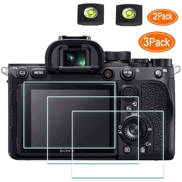 A7RIV Screen Protector Appliable for Sony Alpha A7R IV Digital Camera & Hot Shoe Cover,ULBTER 0.3mm 9H Hardness
