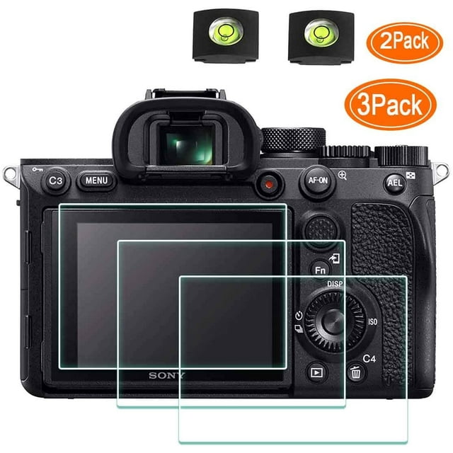 A7RIV Screen Protector Appliable for Sony Alpha A7R IV Digital Camera & Hot Shoe Cover,ULBTER 0.3mm 9H Hardness