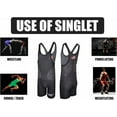 thumbnail image 6 of Exxact Sports Reversible Youth Wrestling Singlet For Boys, Premium Powerlifting Singlet, Kids Wrestling Singlets For Training (Black / Gray, YS), 6 of 7