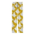 thumbnail image 3 of Pajama Pants Men Ghost Pjs Pants Halloween Men With Drawstring And Pockets Comfortable Pajamas Pants Yellow XL, 3 of 5