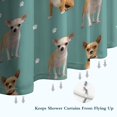 thumbnail image 6 of Chihuahua and Footprints Shower Curtain 36"x72" ,Bathroom Decorative Shower Curtains Set with 12 Hooks,Modern Waterproof Washable Shower Curtain, 6 of 6