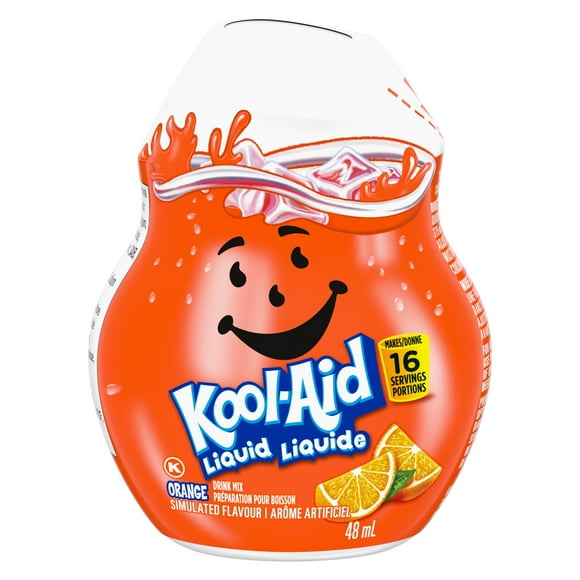 Kool-Aid Orange Liquid Drink Mix, 48 mL Bottle, KOOL AID ORANGE 48ML