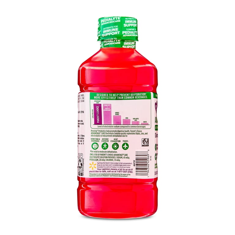 Parent's Choice Advantage Care Electrolyte Solution, Cherry Punch, 1L, 4 Pack photo 7