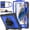 Blue+Black, variant on KOMI 360° Hand Strap Shockproof Case for Samsung Galaxy Tab A9 8.7 inch, Green+Black