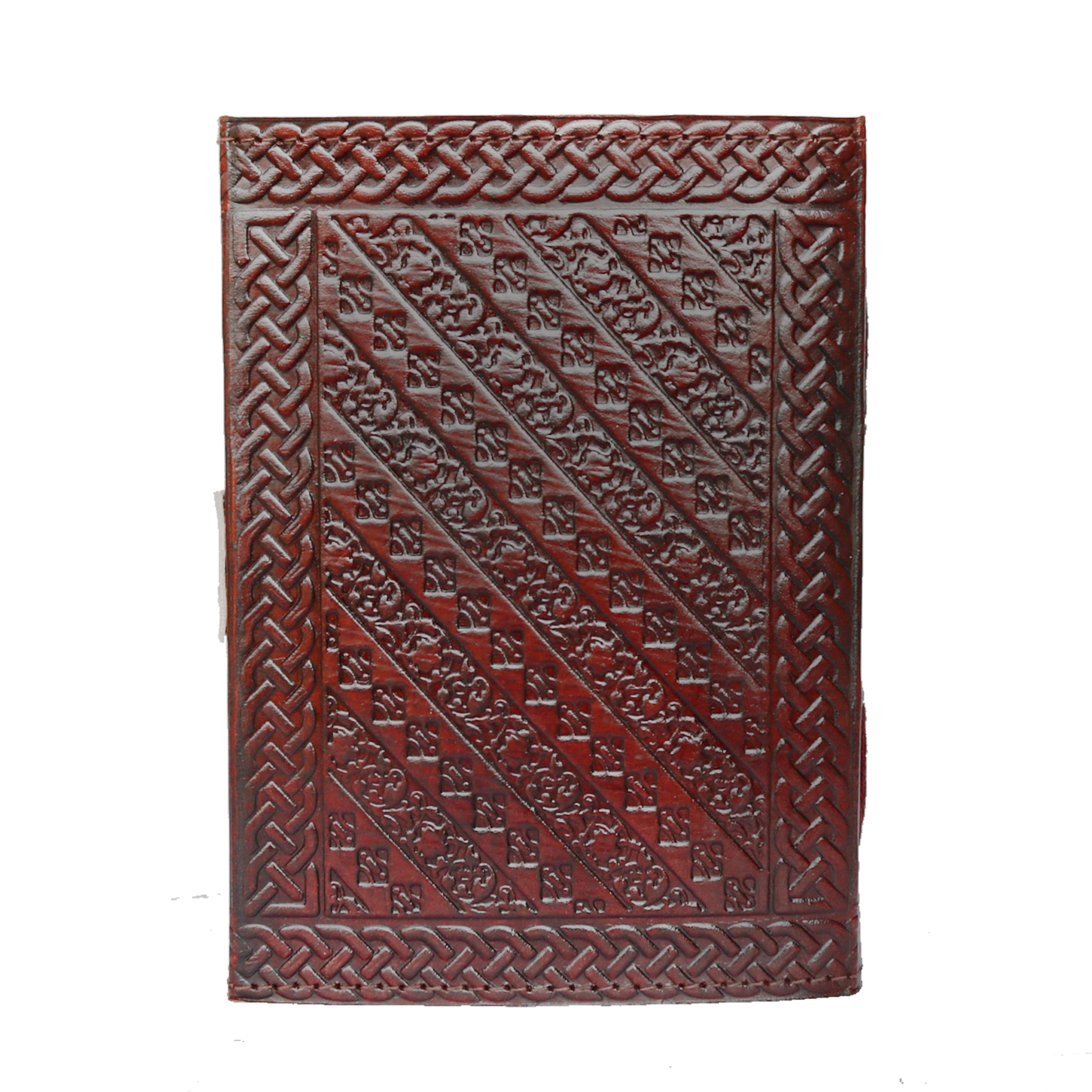 Jaald Leather Journal with Blue Stone Rustic Refillable Blank Notebook Vintage Travel Diary Scrapbook Sketchbook Gift for Men Women