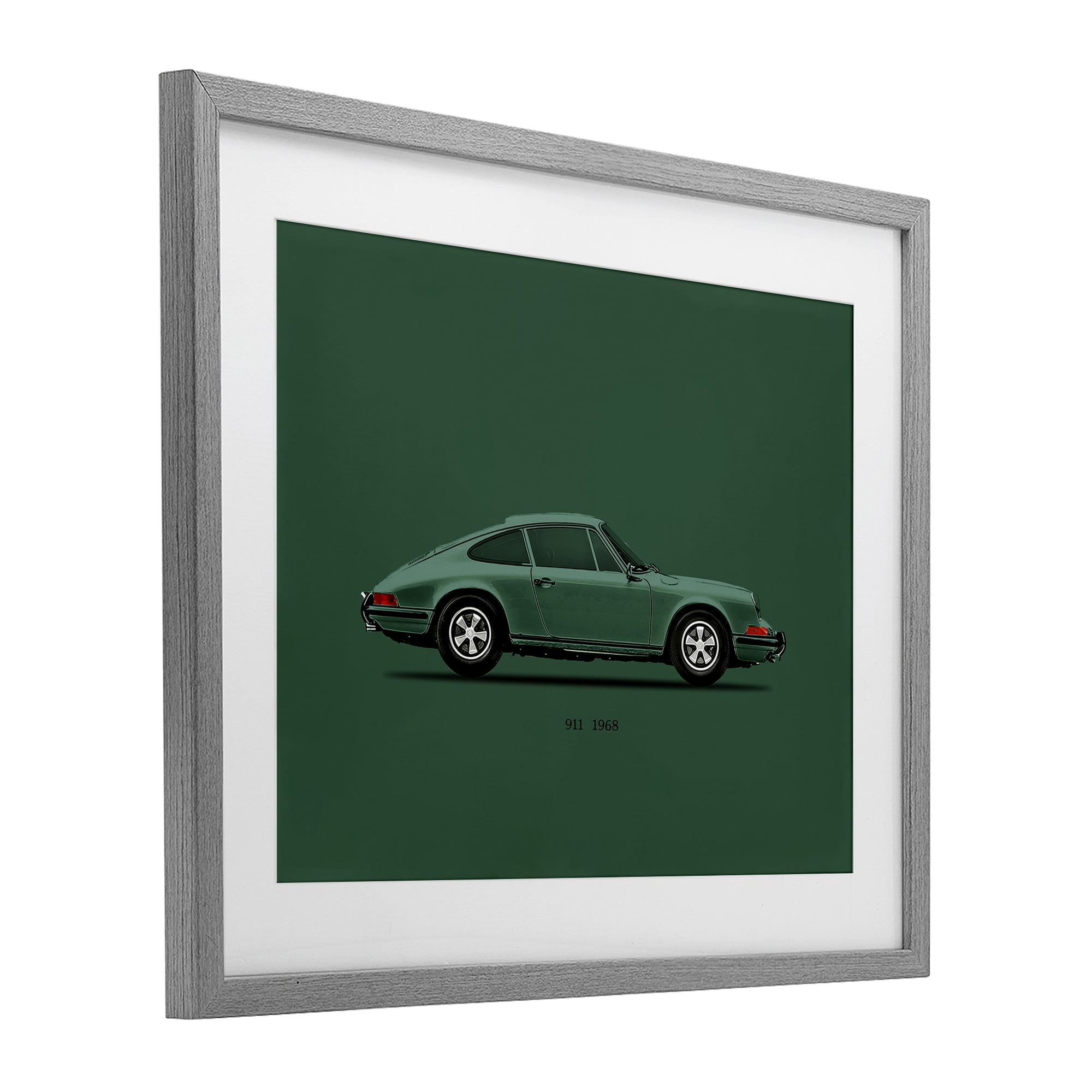 Stupell Industries Green Toned Classic Car Gray Framed Print Under Glass, design by Mark Rogan