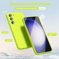 thumbnail image 3 of for Samsung Galaxy S23 Phone Case Liquid Silicone, Neon Green Fluorescent Bright Solid Color, Cute Thin Slim Soft Rubber TPU Plain Smooth Gel Matte Protective Cover for Women Girl Grip, Lime, 3 of 14