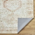 thumbnail image 4 of Livabliss Washable Rugs for Living Room, 5x8 Lavable Traditional Ivory Area Rug, Bedroom Dining Room Home Decor Stain Resistant Carpet (5'3" x 7'7"), 4 of 7
