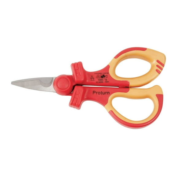 Insulated Proturn Electrician's Shears