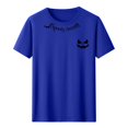 thumbnail image 5 of JOANKDMI Cute Halloween T-Shirts for Women Short Sleeve Season Letter Print Tops Casual Comfortable Crewneck Fall Festival Shirts Jack-o-Lantern Graphic Tees, 5 of 5