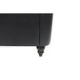 thumbnail image 6 of Veryke 84'' Chesterfield Faux Leather Sofa 3 Seater Couch with Rolled Arms in Black, 6 of 6