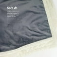 thumbnail image 4 of Beddora Luxury Flannel Sherpa Throw Blanket – 50” x 60” – Ultra-Soft & Warm – 450 GSM Plush Reversible Fleece – Cozy Winter Couch or Bed Blanket – Grey, 4 of 7
