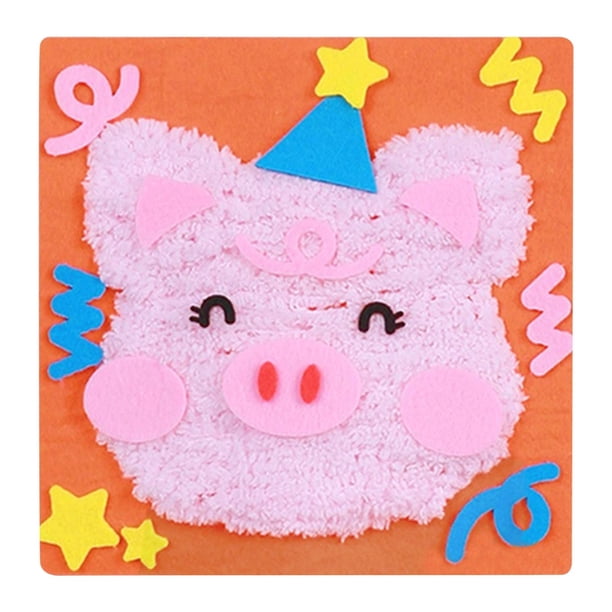 Juguetes de piscina, juguetes para bebés, juguetes para niños pequeños, juego de muñecas bordadas DIY, kit de manualidades de costura de animales de dibujos animados, muñecas bordadas