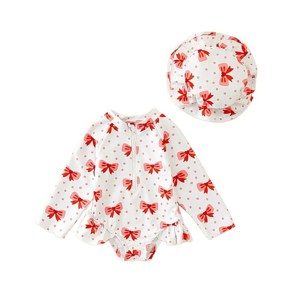 Gerichy Toddler Girl Swimsuit,Girls Bathing Suit Girl Swimsuit Tropical Print Swimsuit Adjustable Straps Bikini Set with Skirt Kids Swimwear