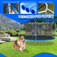 thumbnail image 5 of Highsound 12FT Trampoline for Adults/Kids with Safety Enclosure Net, Basketball Hoop and Ladder, Heavy Duty Outdoor Recreational Trampolines for Family, Easy Assembly, 5 of 10