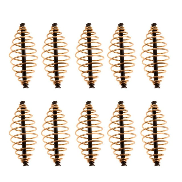 10pcs Spring Fishing Feeder Carp Сrucian Bream Fishing Cage 5cm L