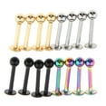 thumbnail image 2 of 16x Stainless Labret Lip Jewellery Nail Lip Stud, 2 of 6