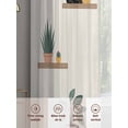 thumbnail image 5 of Japanese Sheer Curtains 63 Inch Length 2 Panels Set, Farmhouse Cartoon Cats Green Vegetation Plants Voile Window Treatment Rod Pocket Curtains Sheers Drapes for Bedroom/Living Room/Kitchen 52x"63"x2, 5 of 7