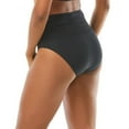 thumbnail image 4 of Carmen Marc Valvo BLACK Ruched High-Waist Bikini Swim Bottom, US Small, 4 of 4