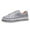 Silver, variant on OAVQHLG3B New Style Sequined Flat Lace-up Casual Women's Single Shoes Shallow Mouth Platform Shoes