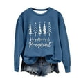 thumbnail image 2 of EGNMCR Chandail en Molleton de Noël Col Rond Imprimé Ample Manches Longues Sans Capuche, 2 of 4