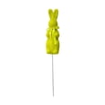 thumbnail image 4 of Figura de conejo flocado, estaca de jardín de conejo de Pascua, estatua de espuma duradera, relleno de jarrón Amarillo fluorescente, 4 of 8
