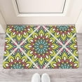 thumbnail image 2 of Stylish No-Skid Small Kitchen Rug, Absorbent, Indoor Entryway Door Mat, Moroccan Trellis Pattern, Rubber Backing for Secure Step - Multi-Color, 2 of 6