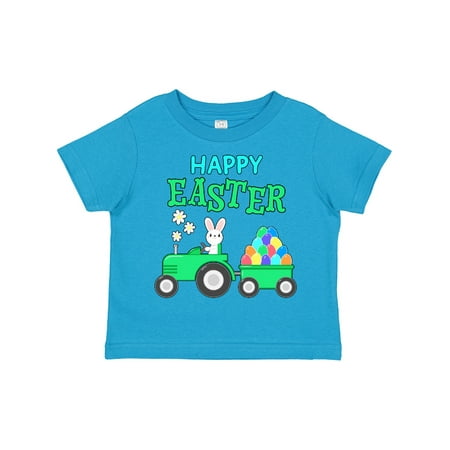 

Inktastic Happy Easter Bunny and Tractor Gift Toddler Boy or Toddler Girl T-Shirt